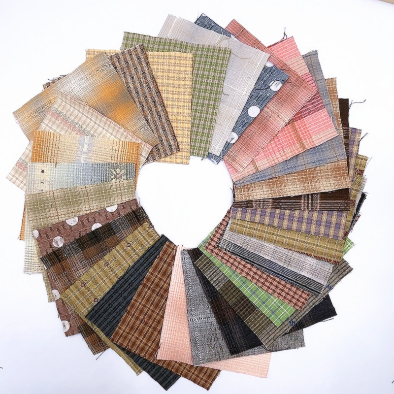 Sewing Tweed Fabric - Tissu à coudre japonais teint en