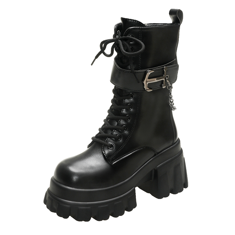 Sewing Latex - Bottines à semelles compensées cachées pour