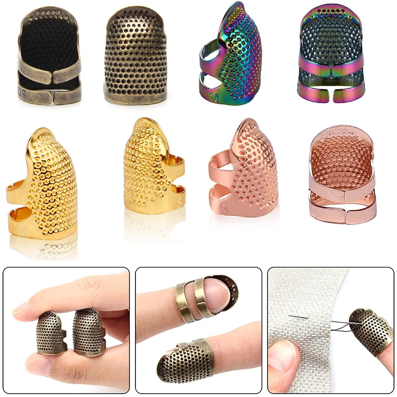 Sewing Thimble Metal - Bouclier de doigt en métal pour