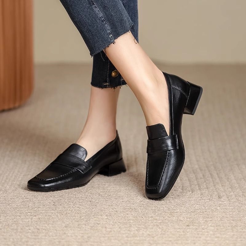 Sewing Latex - Mocassins en cuir souple pour femmes,
