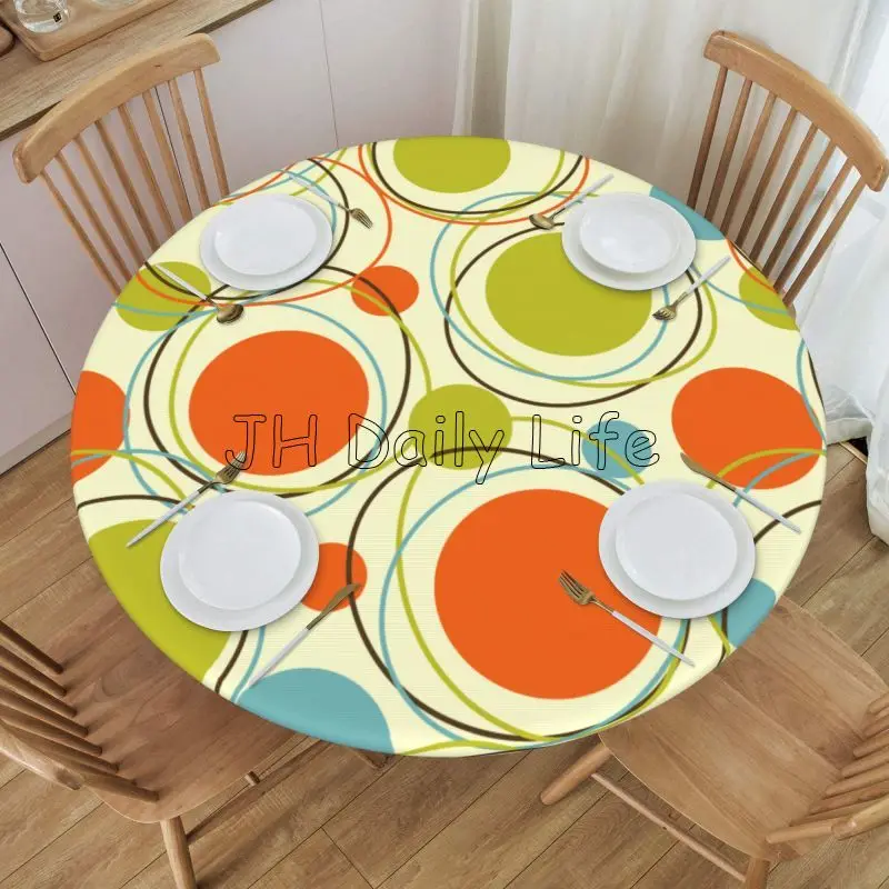 Century Textile & Sewing Supply Reviews - Nappe ronde ajustée moderne du milieu