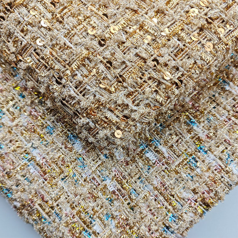 Sewing Tweed Fabric - Tissu Tweed tressé teint en fil