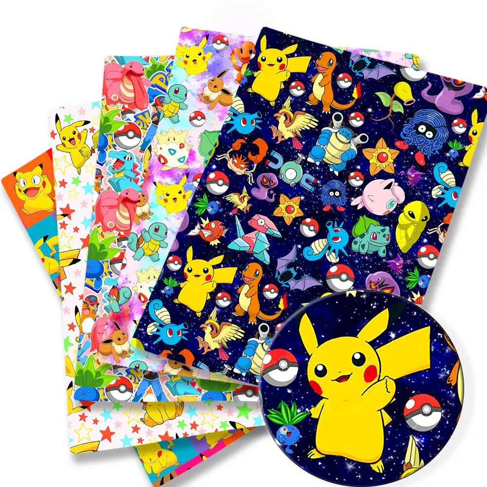 Sewing Production - Tissu de dessin animé Pokemon, 140x50cm,
