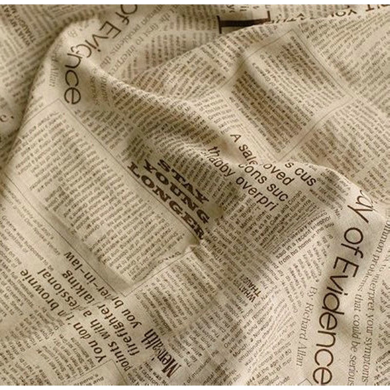 Sewing Tweed Fabric - Tissu Patchwork en coton et lin