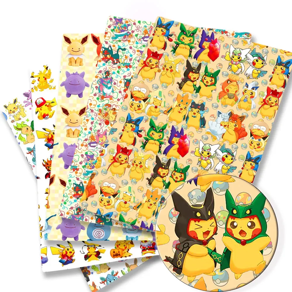 Sewing Production - Tissu de dessin animé Pokemon pour