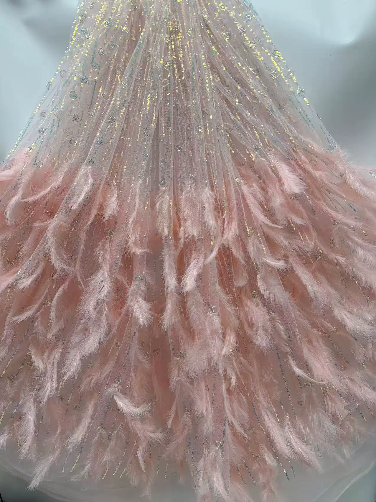 Sewing Embroidery Fabric - Tissu en dentelle brodée de perles