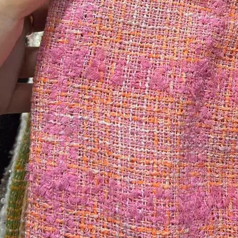 Sewing Tweed Fabric - Tissu en tweed tressé teint en