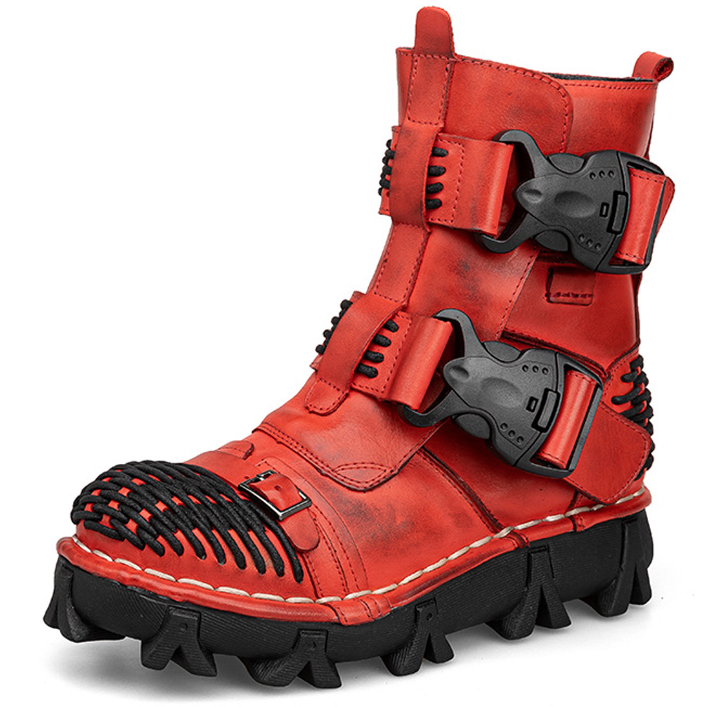 Sewing Latex - Bottes de moto en cuir véritable