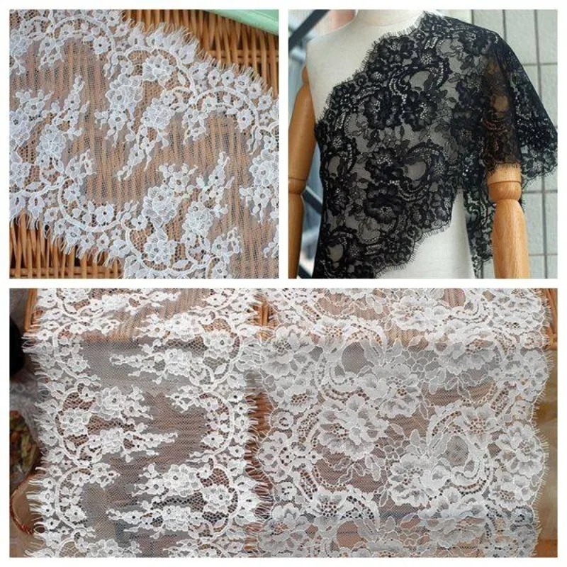 Sewing Embroidery Fabric - 3M, dentelle à cils de haute