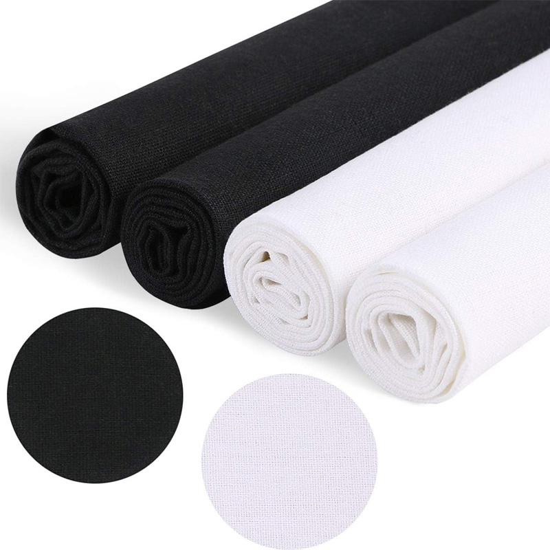 Sewing Embroidery Fabric - 4 pièces de tissu en lin,