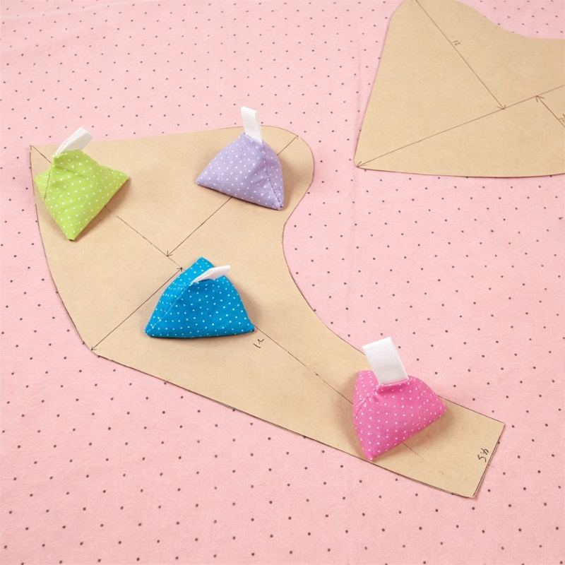 Fabric Weight Set - Ensemble 4 poids triangulaires en tissu