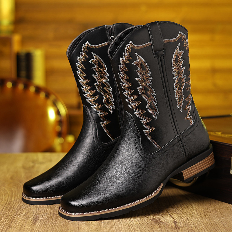 Bottes de cowboy occidentales  - Sewing Embroidery Fabric avis et prix