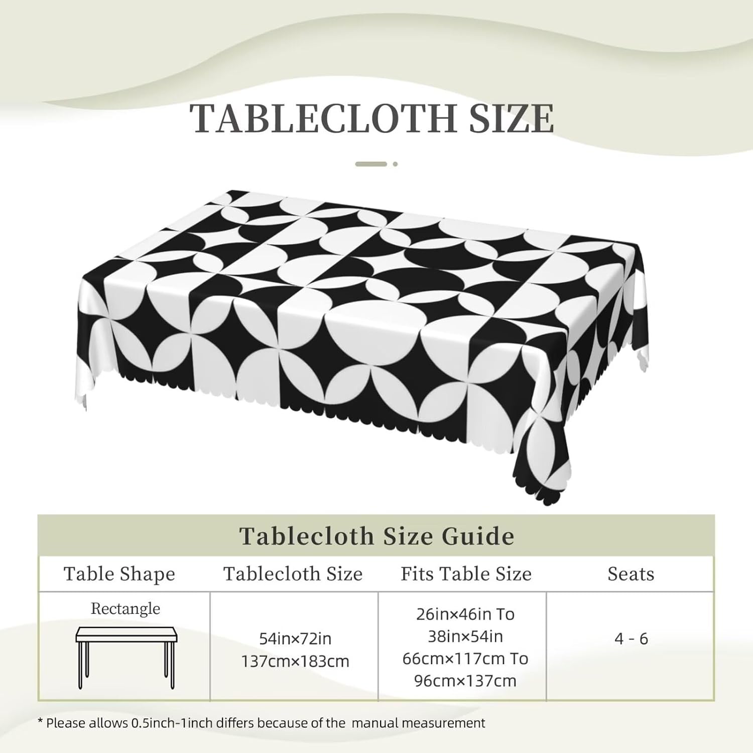 Nappe minimaliste de style mod - Century Textile & Sewing Supply Reviews avis et prix