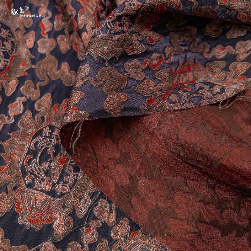 Tissu jacquard floral en rayon - Sewing Fabric avis et prix