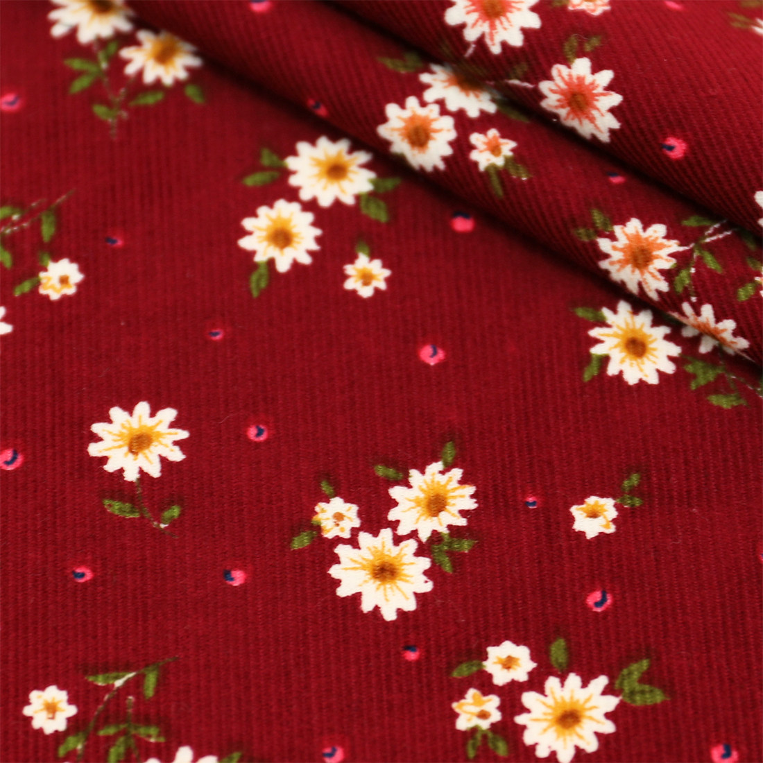 Tissu en velours côtelé à moti - Textile Sewing Patterns avis et prix