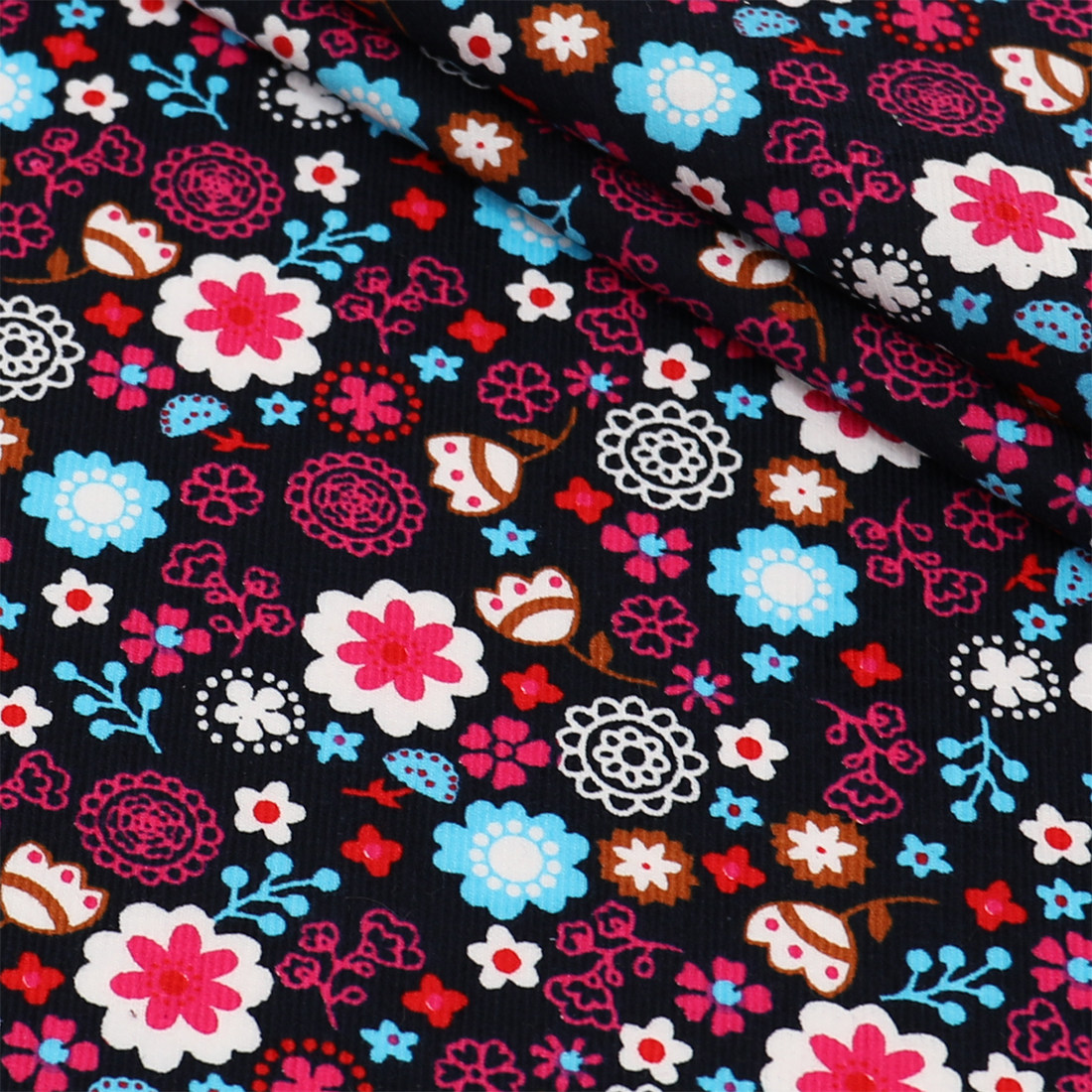 Tissu en velours côtelé à moti - Textile Sewing Patterns avis et prix