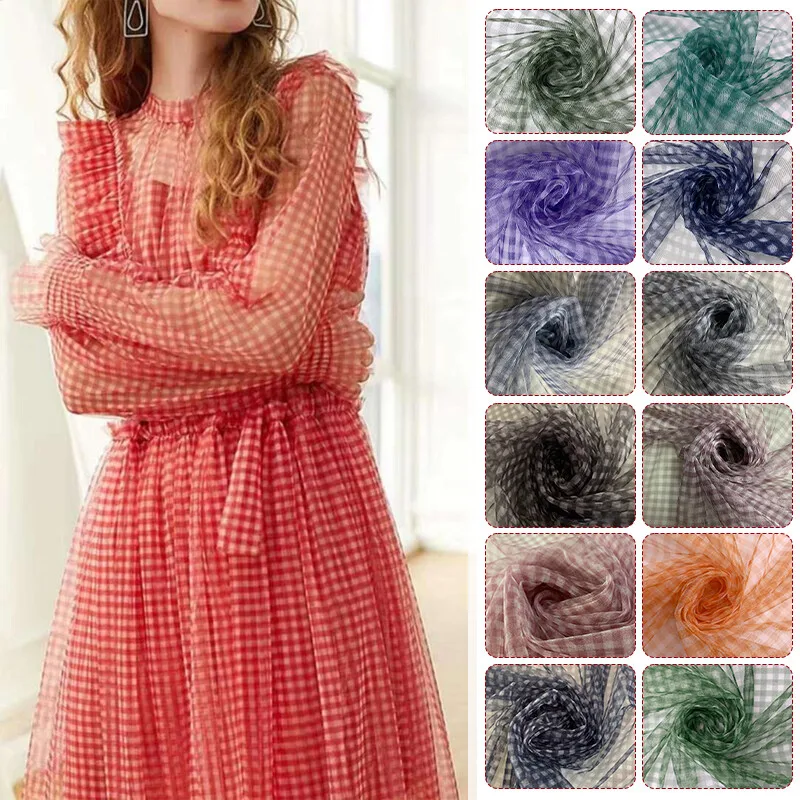 Tissu en maille à carreaux 90x - Sewing Batik avis et prix
