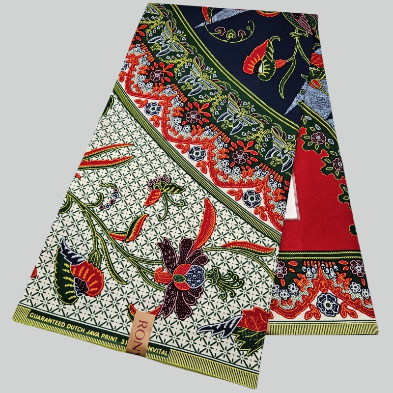 Tissu africain ciré Java en co - Sewing Batik avis et prix