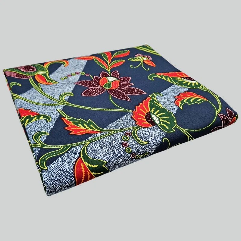 Tissu africain ciré Java en co - Sewing Batik avis et prix