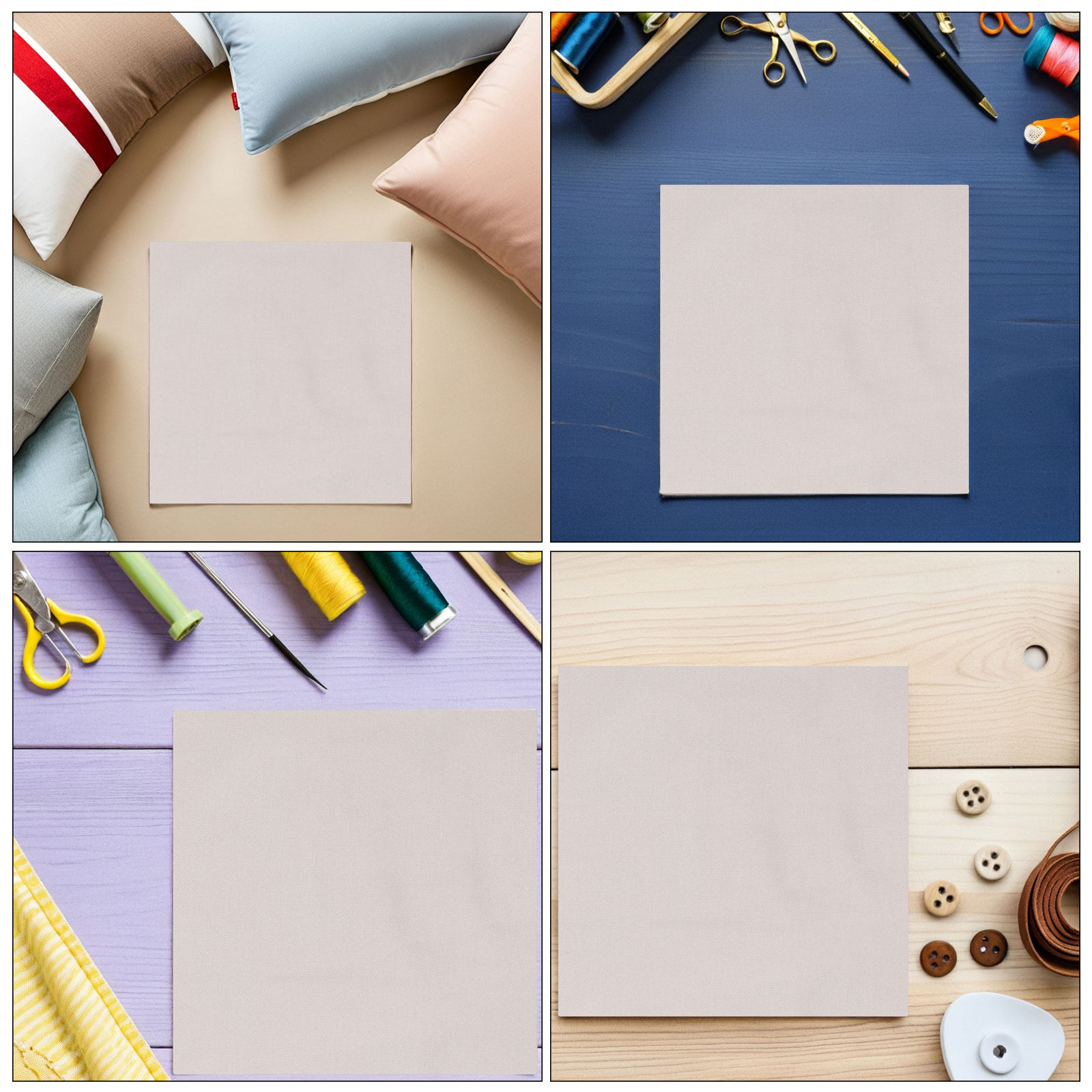Lot de 5 tissus brodés en coto - Sewing Embroidery Fabric avis et prix
