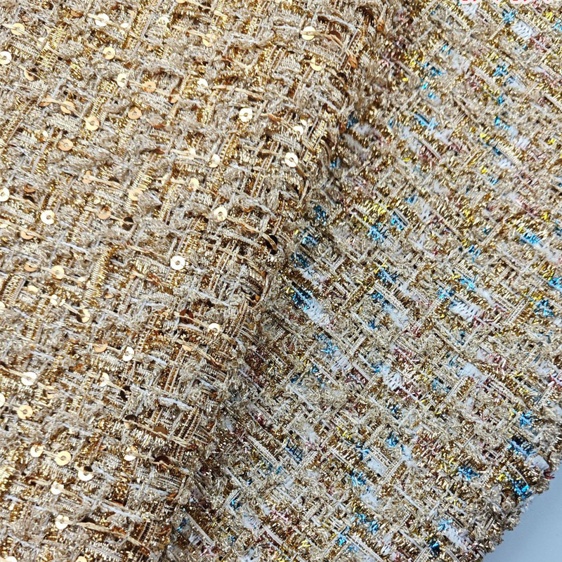 Tissu Tweed tressé teint en fi - Sewing Tweed Fabric avis et prix