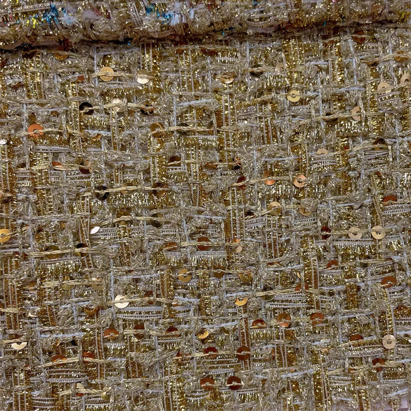 Tissu Tweed tressé teint en fi - Sewing Tweed Fabric avis et prix