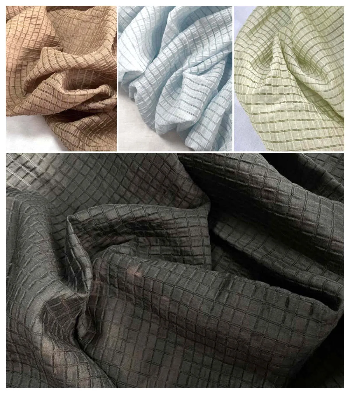 Tissu à carreaux jaune crème,  - Textile And Sewing Materials avis et prix
