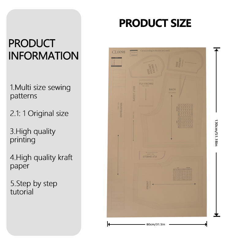 Motifs de couture pour shorts  - Textile Sewing Patterns avis et prix