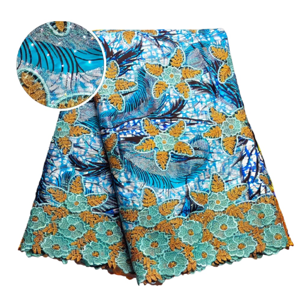 Tissu en dentelle cirée africa - Sewing Batik avis et prix