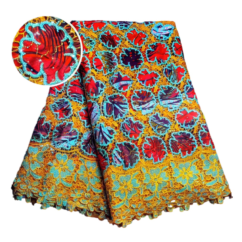 Tissu en dentelle cirée africa - Sewing Batik avis et prix