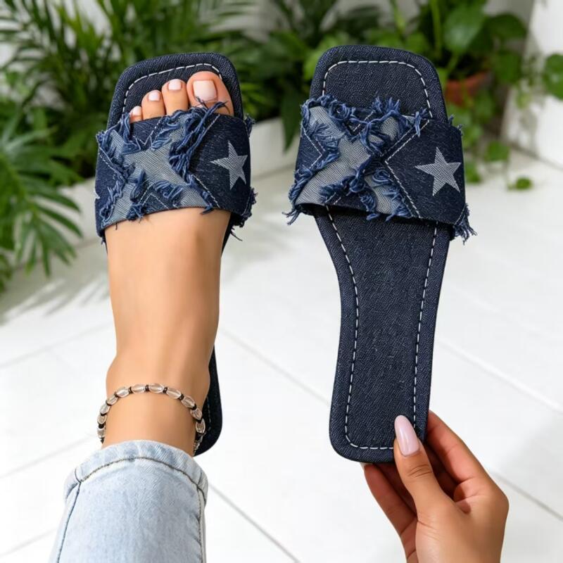 Sandales plates en jean Y2K po - Sewing Factory avis et prix