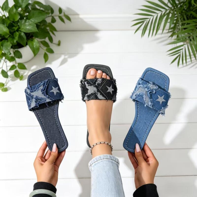 Sandales plates en jean Y2K po - Sewing Factory avis et prix