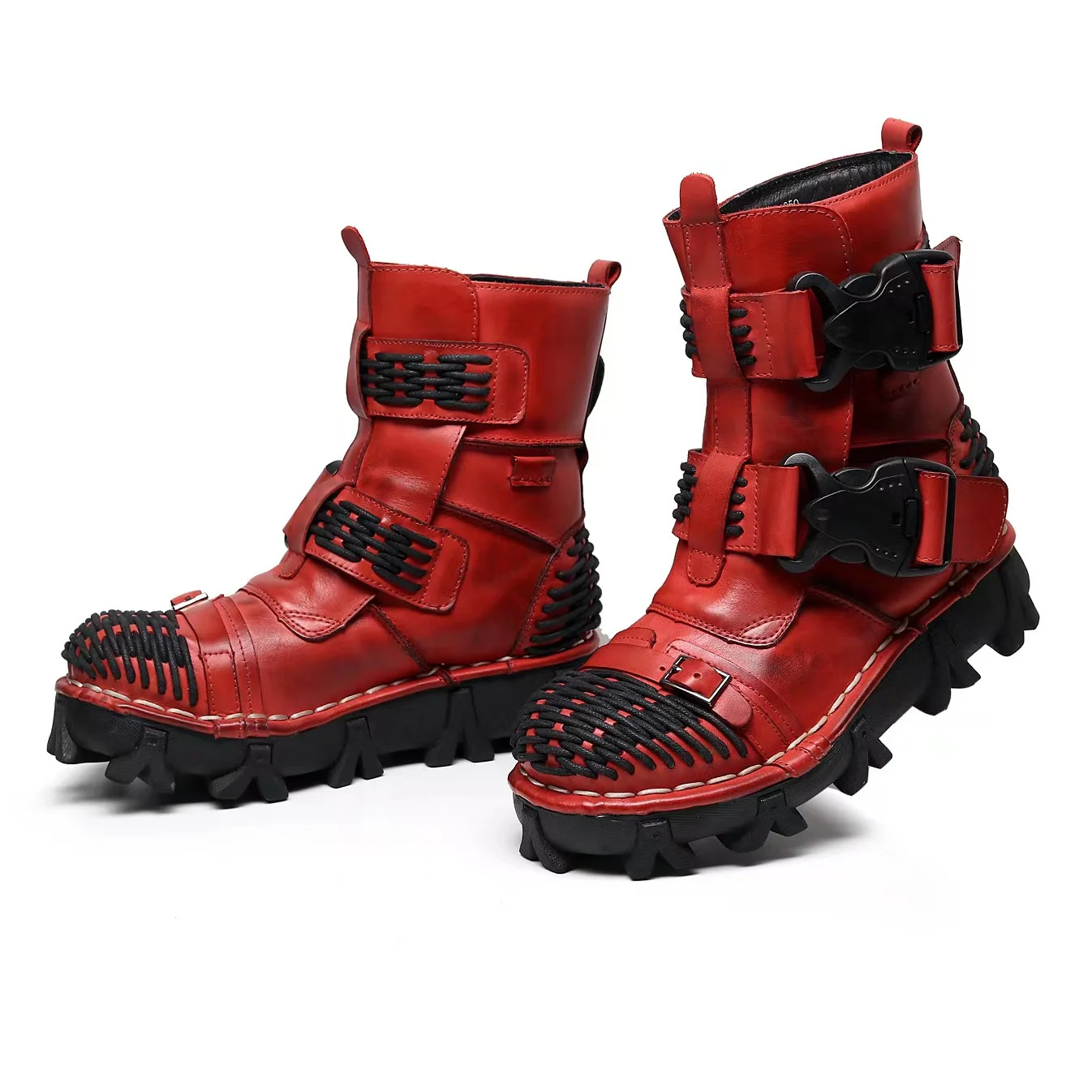 Bottes de moto en cuir véritab - Sewing Latex avis et prix
