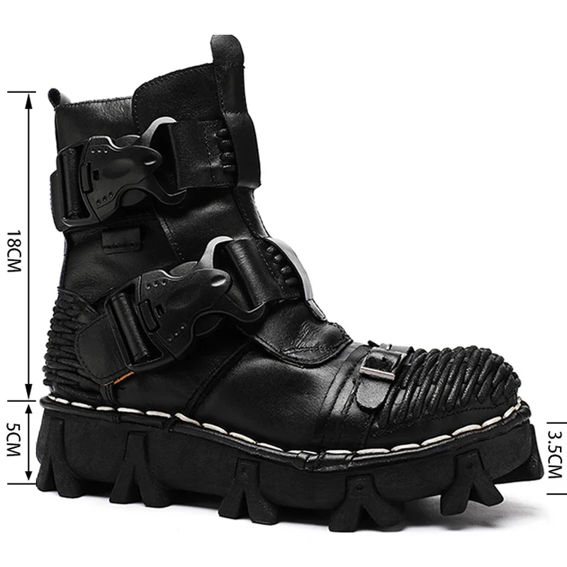 Bottes de moto en cuir véritab - Sewing Latex avis et prix
