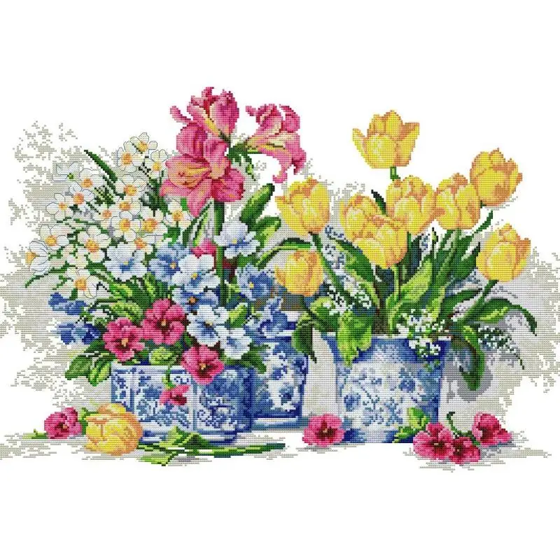 Kit de broderie de fleurs en p - Textile Sewing Patterns avis et prix