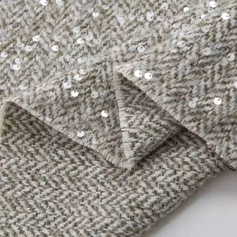 Tissu Tweed en laine tressée t - Sewing Tweed Fabric avis et prix
