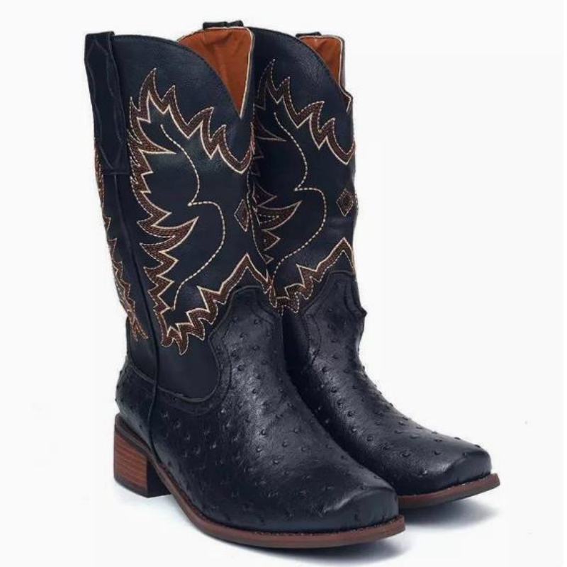 Bottes hautes pour hommes, bro - Sewing Embroidery Fabric avis et prix
