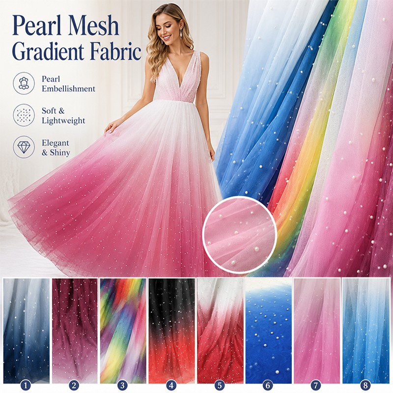 Tissu en tulle dégradé à maill - Sewing Batik avis et prix
