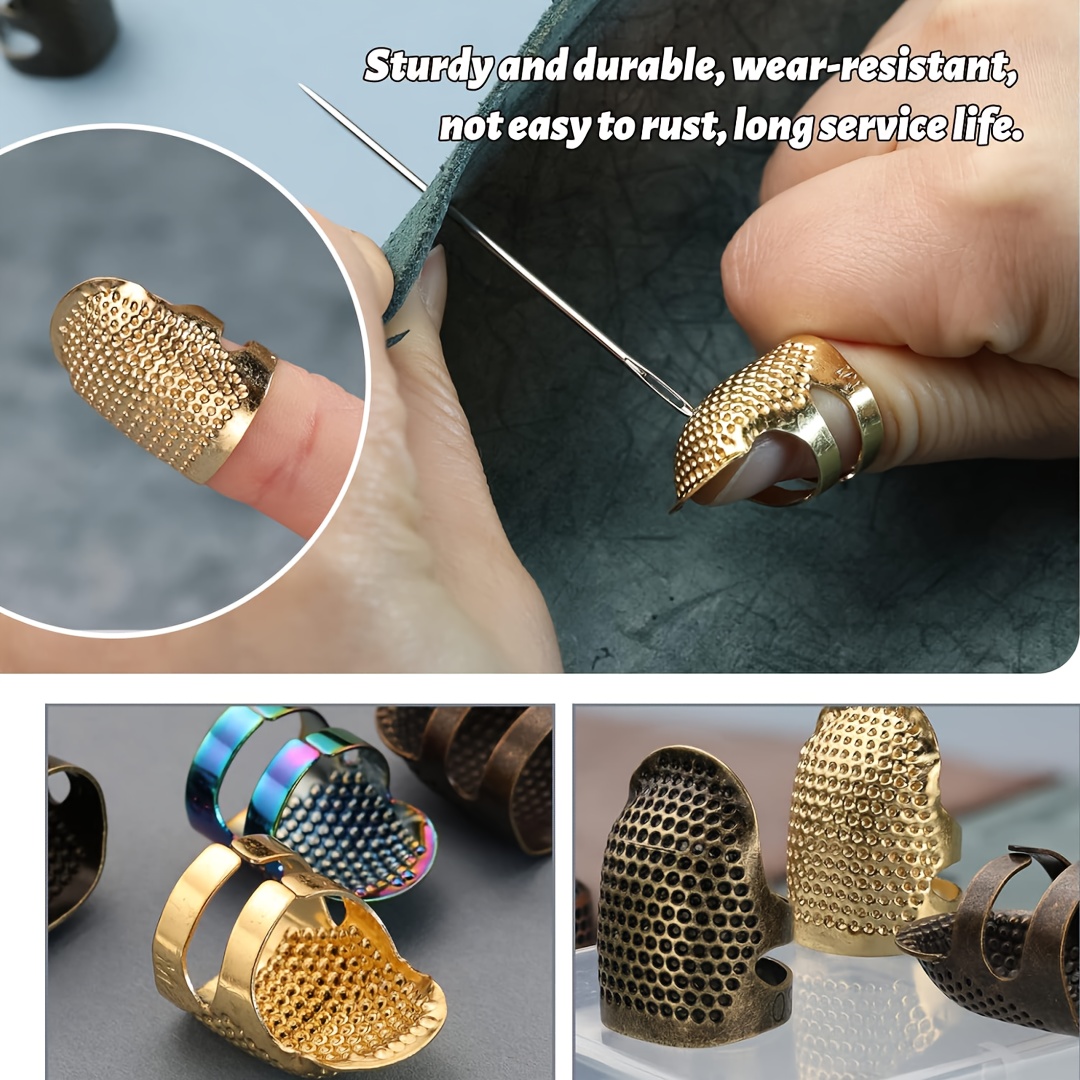 4 protège-doigts de couture, p - Sewing Thimble Metal avis et prix